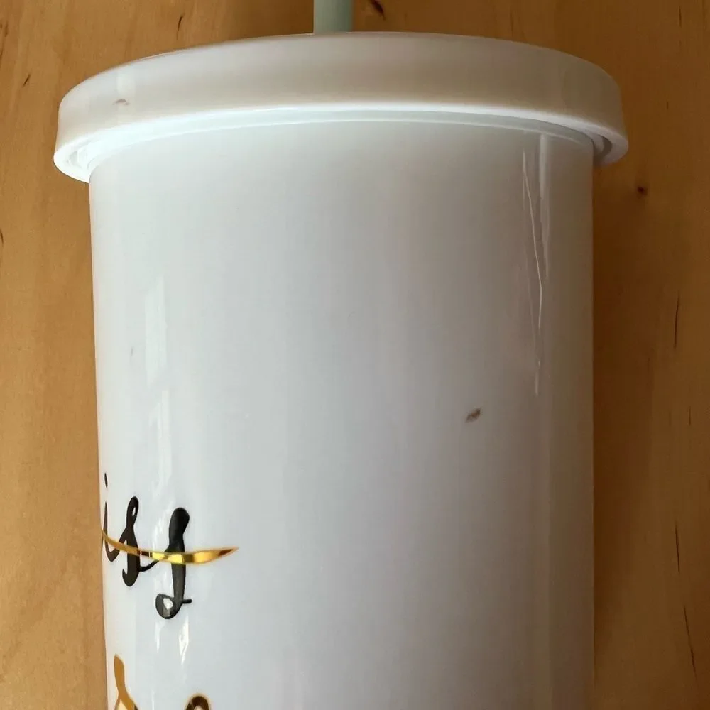 Kate Spade Miss to Mrs Tumbler w/ Straw